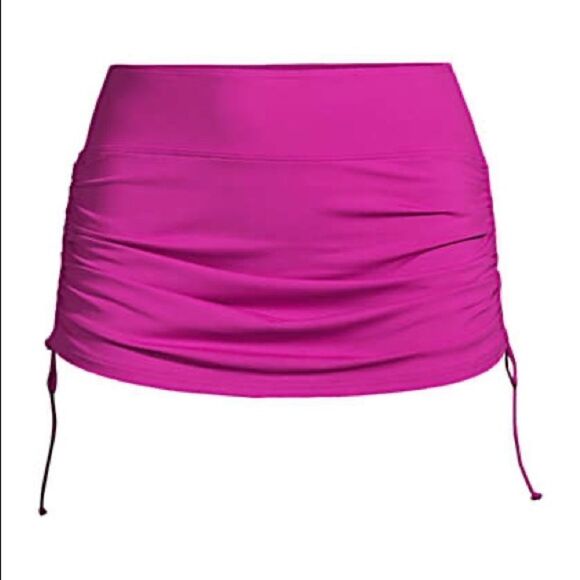Land’s End Plus Standard size adjust swim skirt bathing suit rose violet Various - Picture 1 of 6